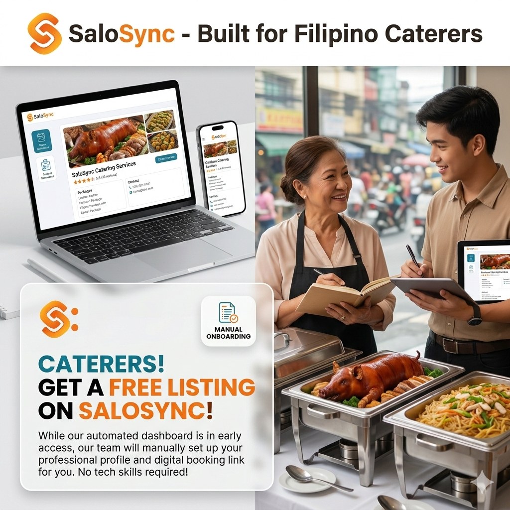 SaloSync catering management platform for Filipino caterers